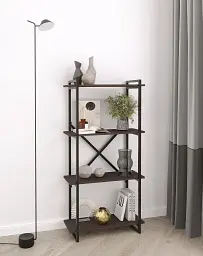 Стелаж у стилі Loft FH-Ant-2 700х1400х300 мм Венге Темний