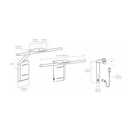 Настільна лампа BenQ Clip Laptop Bar (9H.W4EWT.ES5) - мініатюра 5