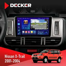 Штатна магнітола Nissan X-Trail 2001-2004 Decker D9-009 4x64, DSP, 4G, 2k Decker (НФ-00008338)