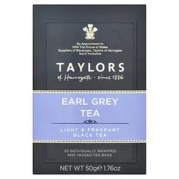 Чай чорний Taylors of Harrogate Earl Grey, 20 пакетиків (802592)