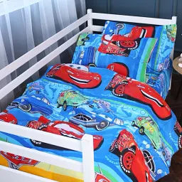 Підковдра MirSon Бязь Kids Time 17-0686 Lightning McQueen 110х140 см червоно-синя (2200010434897) - мініатюра 2