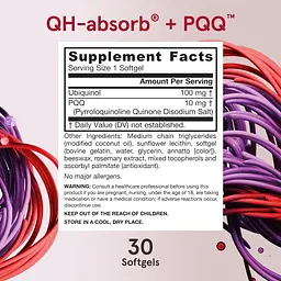 Убіхінол і Пірролохінолінхінон Jarrow Formulas QH-absorb + PQQ 30 капсул - мініатюра 7