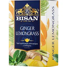 Чай трав'яний Bisan Ginger Lemongrass 80 г - мініатюра 3