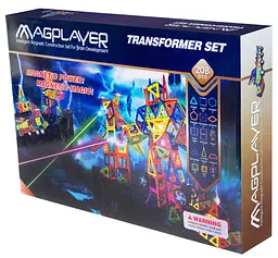 Конструктор магнітний Magplayer, 208 елементів (MPA-208) - мініатюра 2