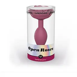 Силіконова анальна пробка Love To Love Open Roses M Size - Plum Star - мініатюра 5