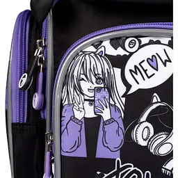 Рюкзак Yes Anime S-101 шкільний чорний з фіолетовим (559590) - мініатюра 9
