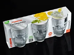 Набір склянок Cerve White Text300 мл 3 шт. (650-662) - мініатюра 2