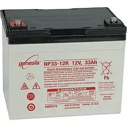 Акумулятор стаціонарний Genesis AGM NP33-12 (+/-) 33Ah 12V клема під болт
