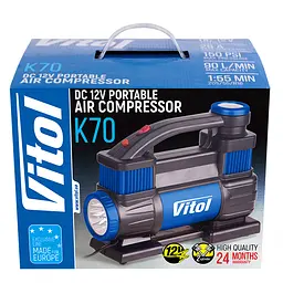 Компресор автомобільний Vitol 90 л (K-70)  - мініатюра 10