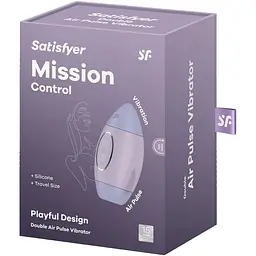 Вакуумний стимулятор з вібрацією Satisfyer Mission Control Violet, 2 - мініатюра 6