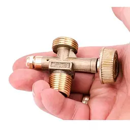 Вентиль INTERTOOL GS-0009, перехідник для газового балона та пальника, латунний кран - мініатюра 2