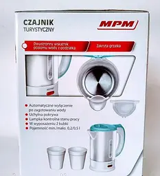 Електрочайник MPM MCZ-88 0,5л 2 чашки - мініатюра 3