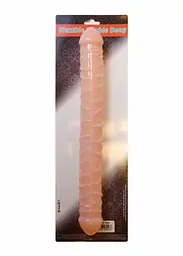 Двосторонній фалоімітатор - Flexible Double Dong Flesh - мініатюра 5