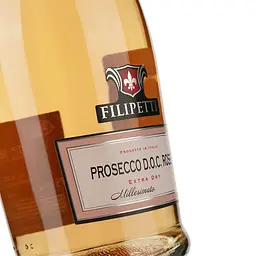 Ігристе вино Valsa Nuovo Perlino Filipetti Prosecco Rose Extra Dry, рожеве, сухе, 11%, 0,75 л - мініатюра 3
