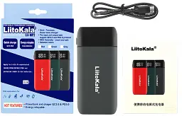 Зарядний пристрій LiitoKala Lii-MP2 з функцією Power Bank для акумуляторів АА, ААА, 18650, 21700 Li-Ion, IMR, INR, ICR Black (19423) - мініатюра 6