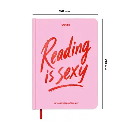Щоденник читацький Orner "Reading is sexy" рожевий - мініатюра 3