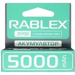 Літій-іонний акумулятор Rablex 21700 5000 mAh 3.7 V (Li-ion) Original зелений - мініатюра 2