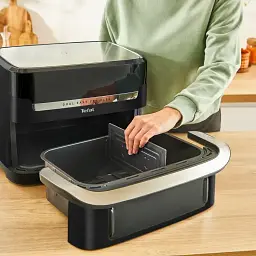 Аерогриль Tefal Dual Easy Fry Flex 2700 Вт чорний (EY9228E0) - мініатюра 7