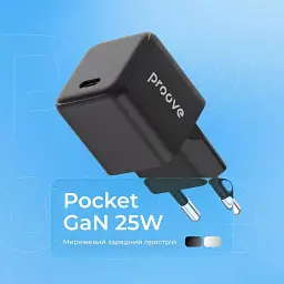 Мережевий зарядний пристрій Proove Pocket GaN 25W Black (WCPG25010201) - мініатюра 5