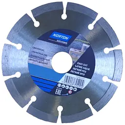 Диск алмазний NORTON-DIY UNIVERSAL сегментний Ø=180/25.4/ 22.23 мм (70184601272)