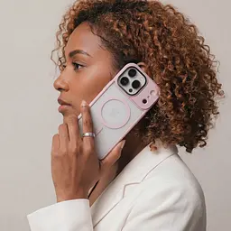 Чехол для Apple iPhone 17 Pro, Uniq MagCase, розовый, противоударный, панель-накладка с MagSafe, ударопрочный TPU+PC, с магнитом MagSafe, поддержка полноценной беспроводной зарядки, ArmorStandart (ARM86268) - мініатюра 5