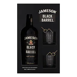 Віскі Jameson Black Barrel Blended Irish Whiskey, 40%, 0,7 л + 2 склянки - мініатюра 2
