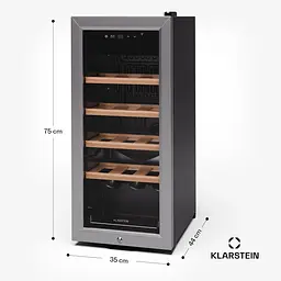 Винний холодильник Klarstein Shiraz Premium Smart 18 SS (10045338) - мініатюра 3