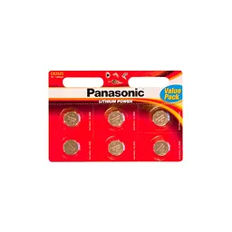 Батарейка Panasonic CR 2025 * 6 LITHIUM (CR-2025EL/6B)
