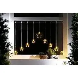 Світлодіодна гірлянда штора Melinera curtains Зірки 9 шт