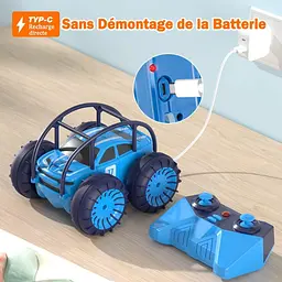 Автомобіль із дистанційним керуванням MaxTronic, миттєвого заряджання амфібій, водонепроникний RC-кастер зі світлодіодною - мініатюра 5