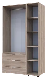 Комплект Doros Гелар з Етажеркою Дуб Сонома 2 ДСП 115.7х49.5х203.4 (42005041) - мініатюра 2