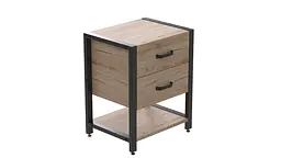 Тумба універсальна Ferrum-decor Вів'єн 2/1 50x41x40 чорний ДСП Дуб Сан-Марино 16мм (FRD-104172) - мініатюра 4