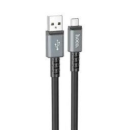 Кабель Hoco Micro USB Strength charging data cable X85 1m, 2.4A - мініатюра 2