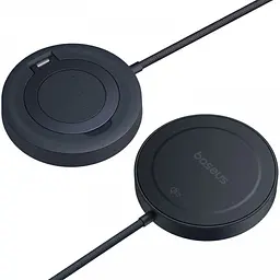 Бездротовий зарядний пристрій Baseus Simple Mini4 15W Explorer Edition Cosmic Black (P10273300121-02) [151033] - мініатюра 3