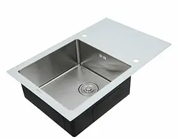 Кухонна мийка Platinum HANDMADE WHITE GLASS (SP000034807) - мініатюра 3