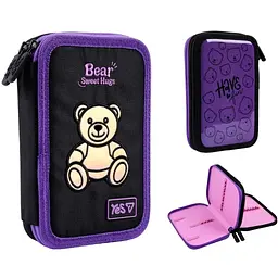 Пенал жорсткий Yes подвійний HP-01 Bear Sweet Hugs
