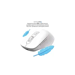 Мишка OfficePro M265W Wireless/Bluetooth Silent Click White (M265W) - мініатюра 8