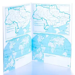 Контурна карта A4 "Україна і світове господарство" 9кл№8889/9893/1568/3036/Картографія/ - мініатюра 2