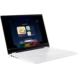 Ноутбук Acer Swift Edge 14 AI OLED SFE14-51T-7947 ​​з процесором Intel Core Ultra 7 256V pana la 4.8GHz, 14" 2.8K, 120Hz, OLED, сенсорний, 16GB LPDDR5X RAM, 1TB SSD Home, Pearl білий - мініатюра 8