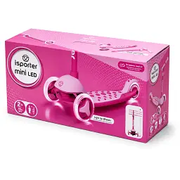 Самокат iSporter mini LED рожевий (M3Z_Pink) - мініатюра 12