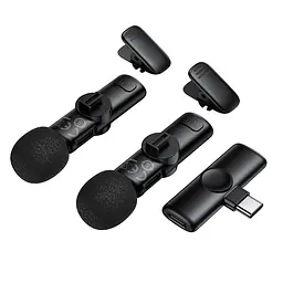 Бездротова мікрофонна система BOROFONE BFK16A Winner dual-mic (Type-C) Black - мініатюра 5