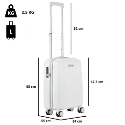 Валіза CarryOn Skyhopper (S) White (502422) - мініатюра 4