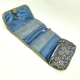 Косметичка несесер органайзер для косметики та туалетного приладдя Wash Bag синій - мініатюра 7