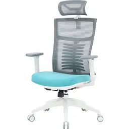 Офісне крісло OfficePro Balance OC550-W-DG-BL White/Dark Gray/Blue [148646] - мініатюра 3