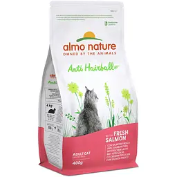 Сухий корм для котів Almo Nature Holistic Cat для виведення шерсті зі свіжим лососем 400 г (662)