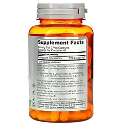Бета-аланін Now Foods Beta-Alanine 750 мг 120 капс - мініатюра 2
