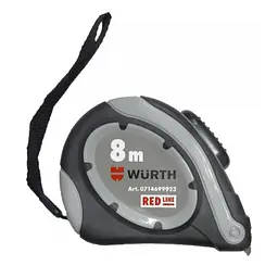 Рулетка карманная Wurth Red Line 8 м (0714699923)