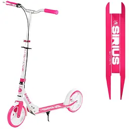 Самокат Best Scooter 88-98х53х10.5 см Рожево-білий 000255869