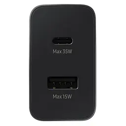 Зарядний пристрій Samsung 35W PD Power Adapter Duo Black (EP-TA220NBEGRU) - мініатюра 4