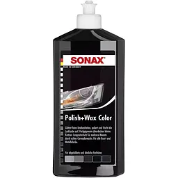 Поліроль Sonax NanoPro, з воском кольоровий, чорна, 500 мл